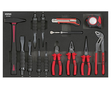 Sonic Hammer, Pliers & Chisel Set (4 German) 14 Piece