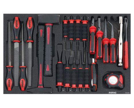 Sonic Hammer, Files, Pliers & Chisel Set (German) 23-Piece