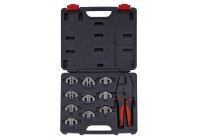 Cable crimping tool with interchangeable jaws 11 pcs.