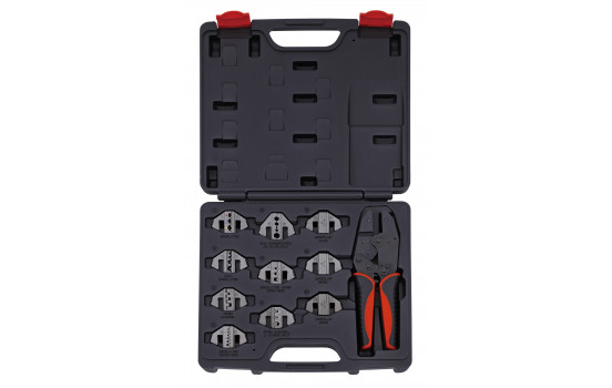 Cable crimping tool with interchangeable jaws 11 pcs.