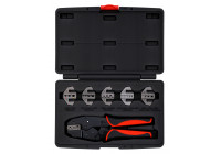 Cable crimping tool with interchangeable jaws 7 pcs.