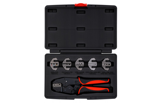 Cable crimping tool with interchangeable jaws 7 pcs.
