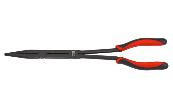 Long tongs with double hinge, extra long
