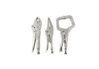 Locking pliers set 3 pieces