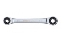 Double TX-E ratchet ring wrench E20xE24