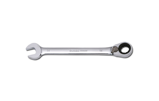 Ratchet ring spanner, switchable12-side 18mm