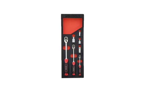 WT-8400 Reversible Ratchet Set for Tight Spaces, 1/4, 3/8 & 1/2", Image 8