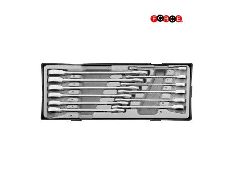 Open-end ratchet wrench set 12 pieces