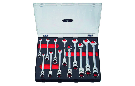 Open-end Ratchet Wrench Set Flexible 12-piece
