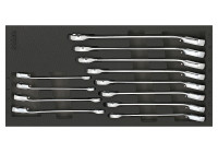 Sonic Ratchet combination wrench set 12-sided 12-piece