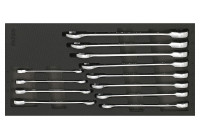 Sonic Ratchet Ring Wrench Set 12-sided Straight 12-Piece
