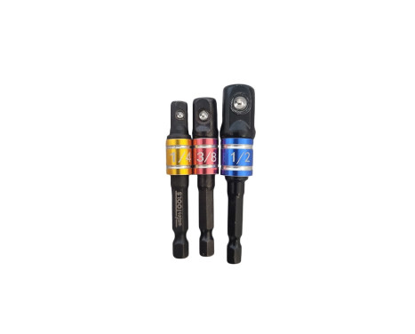 3PC Impact Driver Color Coded Socket Adapters
