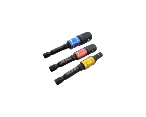 3PC Impact Driver Color Coded Socket Adapters, Image 3
