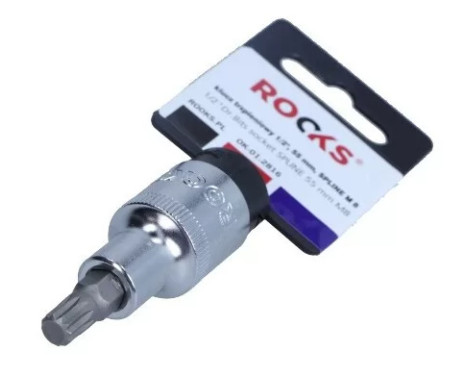 Rooks Bit Socket 1/2, 55 MM, Many-tooth M8