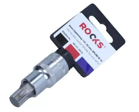 Rooks Bit Socket 1/2, 55 MM, Multi-tooth M12