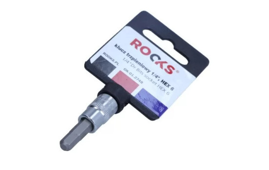 Rooks Bit Socket 1/4", Allen 6
