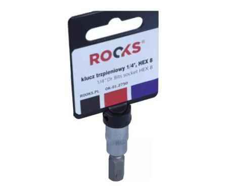 Rooks Bit Socket 1/4", Allen 8, Image 2