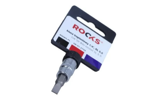Rooks Bit Socket 1/4", flat 5.5