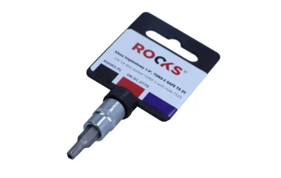 Rooks Bit Socket 1/4", Torx 5 with hole TS25