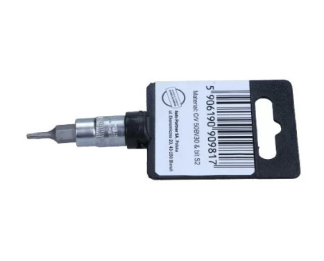 Rooks Bit Socket 1/4", Torx with hole T8, Image 2