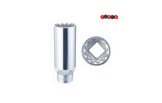 Force Socket long 1/2", Multi-tooth Multi-profile 19mm, Image 2