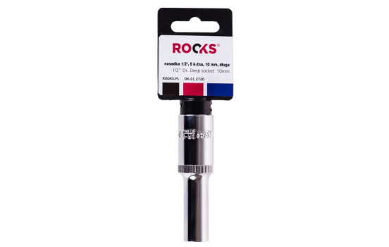 Rooks Socket 1/2", 6-sided, 10 mm, long