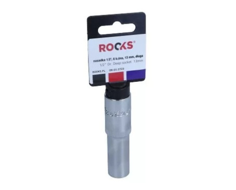 Rooks Socket 1/2", 6-sided, 13 mm, long