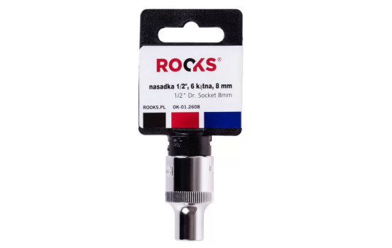 Rooks Socket 1/2", 6-sided, 8 mm