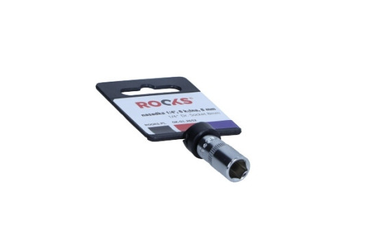 Rooks Socket 1/4", 6-sided, 8 mm