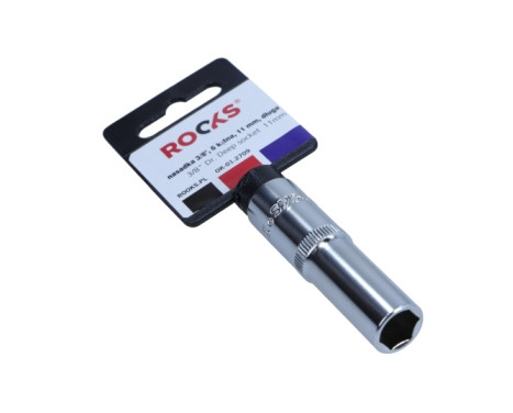 Rooks Socket 3/8", 6-sided, 11 mm, long