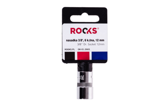 Rooks Socket 3/8", 6-sided, 12 mm