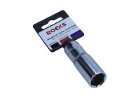 Rooks Socket 3/8", 6-sided, 16 mm, long
