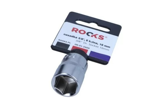 Rooks Socket 3/8", 6-sided, 16 mm