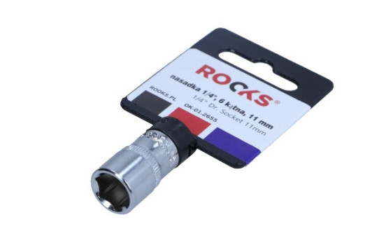 Rooks Socket 1/4", 6-sided, 11 mm