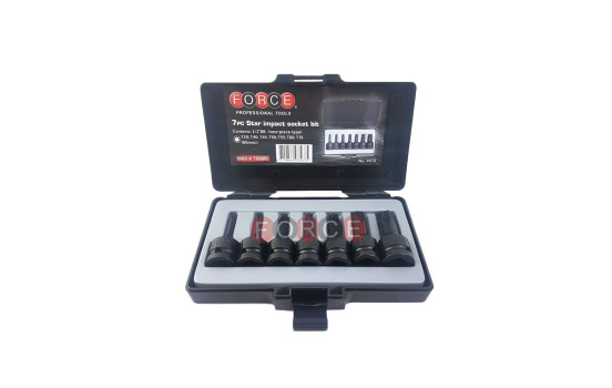 7pc 1/2" Imp.star socket bit