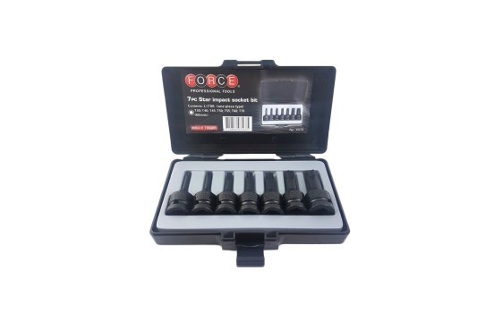 7pc 1/2" Imp.star socket bit, Image 4