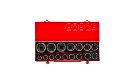 Force 3/4" Impact Socket Set 6-point SAE 16-piece, Image 2