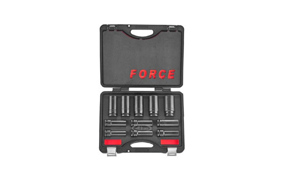 Force 3/4" Impact Socket Set Long 6-sided 11-piece, Image 2