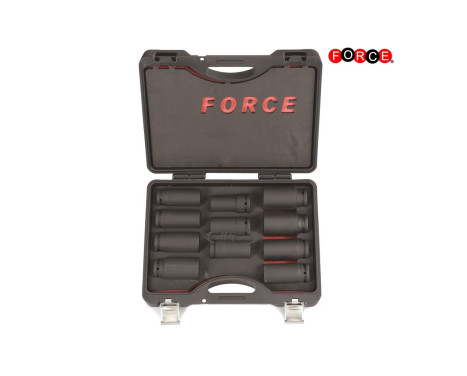 Force 3/4" Impact Socket Set Trucks Long Square & Hexagonal 11 Piece
