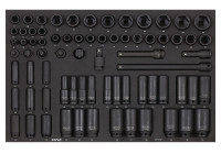 Sonic Power Socket Set 3/8" & 1/2", 72 Piece