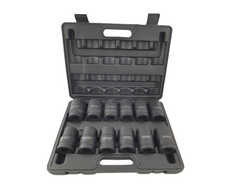 1" Impact socket set 6-sided 12-piece 80mmL