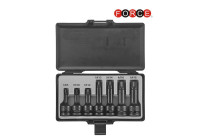 7pc 1/2" DR. Spline impact socket bit set