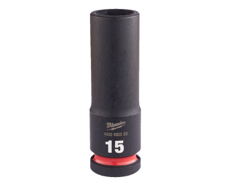 Milwaukee SHOCKWAVE™ Impact Socket 1/2" long 15 mm - 1 piece