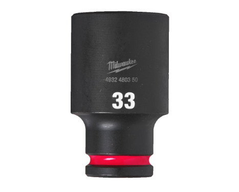 Milwaukee SHOCKWAVE™ Impact Socket 1/2" long 33 mm - 1 piece