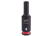 Milwaukee SHOCKWAVE™ Impact socket 1/4" deep 4mm-1pc