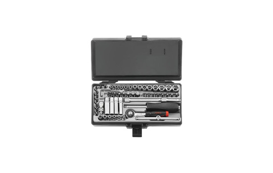 1/4" Socket Set 6-sided 57 pieces, Image 2
