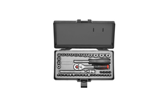 1/4" Socket Set Spline 40 pieces, Image 2