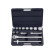 14pc 3/4" 12pt. Flank socket set (MM) - blow mold case