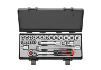 22 Piece 1/2Dr. 6pt. Flank Socket Combination Set