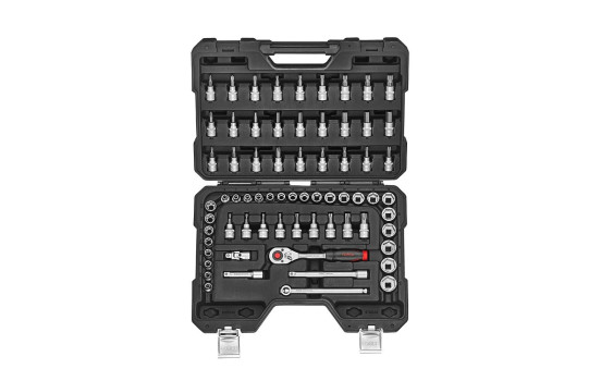 68pc 3/8"DR. 6pt. Flank & star socket combination set